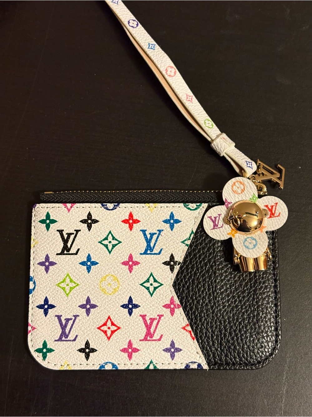 Vivienne Doll Multicolor Card Holder Wristlet